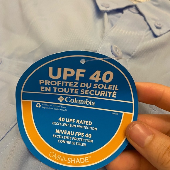 brand new (with tags!) mens columbia pfg upf button up shirt - Picture 5 of 6